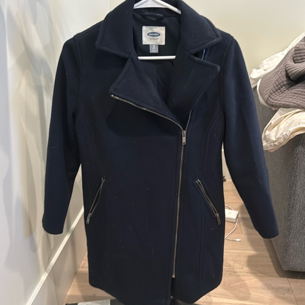 Womens coat navy blue